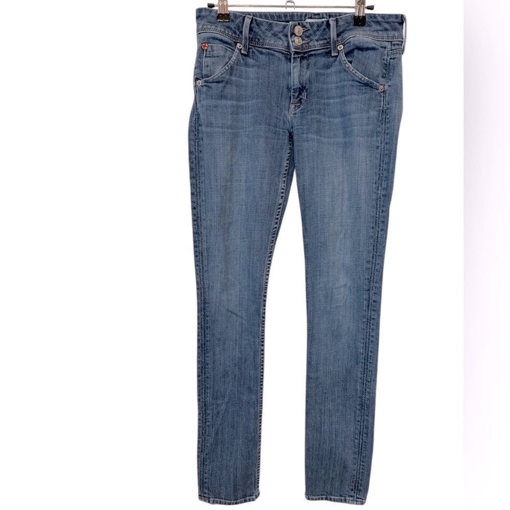 Hudson Ladies Mid-rise, Medium Wash, Skinny Leg Jeans Size 27 - Picture 2 of 7